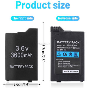 <span class=keywords><strong>PSP</strong></span> 2000 <span class=keywords><strong>PSP</strong></span> 3000 충전식 배터리 팩 컨트롤러 배터리 용 3.6V 1200mAh 휴대용 배터리 - Product Image 4