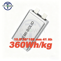 TPENERGY 360Wh/KG 3.5V 41.0Ah Baterai Sel Pouch Kepadatan Energi Ultra Tinggi Silikon Karbon Semi Solid State untuk Drone UAV