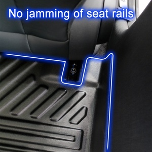 พรมปูพื้นรถยนต์ TPE 5D คุณภาพสูง ตกแต่งสวยงาม ทำความสะอาดง่าย สีดำ หนา 3.5 มม. สำหรับ BYD Atto 2 - Product Image 5