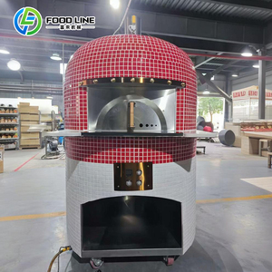 Four à pizza rapide à gaz et <span class=keywords><strong>bois</strong></span> pour extérieur, avec rotation électrique - Product Image 6