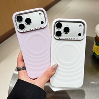 Pelindung Kamera Logam, Pengisi Daya Nirkabel, Casing Ponsel Anti Benturan, Bumper TPU PC Untuk iPhone 17 16 15