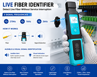 Synsensor A-40 4'ü 1 Arada Fiber Optik Test Cihazı Fiber Tanımlayıcı OPM VFL RJ45 Kablo Test Cihazı DC 5V 10mW FTTH Canlı Fiber Dedektörü