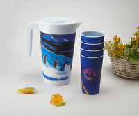 Offre Spéciale : Carafe en plastique de 1500 ml pour eau et bière froide, avec couvercle et poignée, idéale pour jus et eau