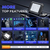 Outil de diagnostic sans fil XTOOL X100 MAX2 avec écran tactile de 9,7 pouces, lecteur de code PIN de clé de voiture J2534 et plus de 42 fonctions de réinitialisation pour toutes les voitures