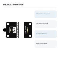 Module de capteur de flamme infrarouge, sortie analogique numérique réglable, carte de détection d'incendie pour projets de sécurité robotique Arduino