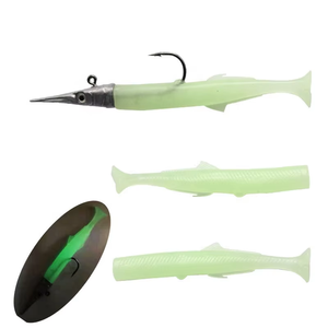 115mm 14g <span class=keywords><strong>Needlefish</strong></span> Jig Head señuelo de PVC suave aparejado cabeza de plomo anzuelo cebo para pesca de trucha lubina en ríos lagos arroyos - Product Image 5