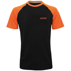 T-shirt de sport à sublimation en gros Chemise unie à col V et manches courtes en polyester - Product Image 5