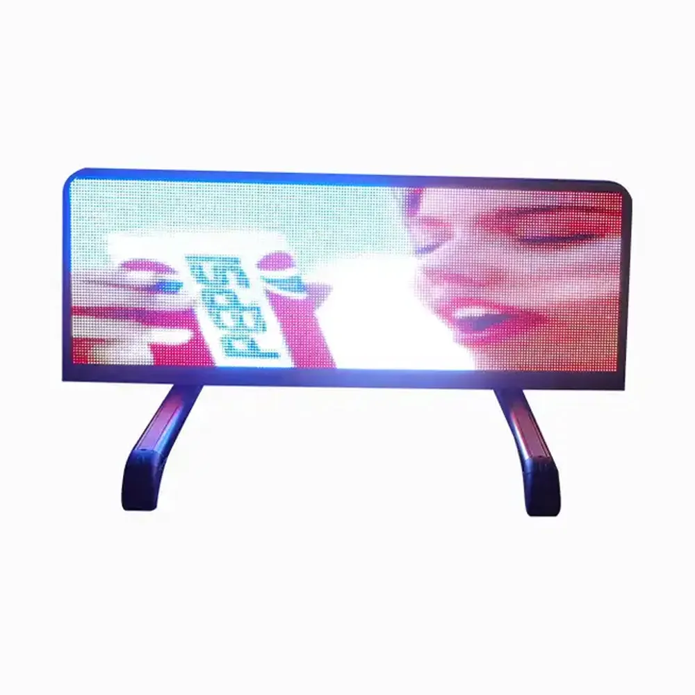 Pxxx Hd Led Video ekran taksi Led ekran Supplie reklam fabrika için yüksek kalite kablosuz taksi üst Led reklam panosu ekran