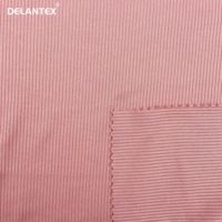 Delantex prix d'usine DTY 2*2 côtes 2 côtés brossé Poly Spandex côtes tissu échantillon gratuit