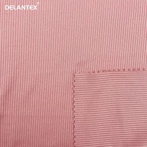 Delantex precio de fábrica DTY 2*2 costilla 2 lados cepillado poli Spandex costilla tela muestra gratis - Product Image 4
