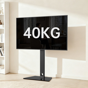 Venta caliente Soporte de TV Montaje de vidrio templado <span class=keywords><strong>Plasma</strong></span> de acero ajustable <span class=keywords><strong>25</strong></span> grados Giratorio 32-65 ''LCD LED TV con función de inclinación - Product Image 6