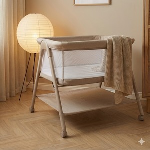 Cuna de Bebé de la Mejor Calidad para 0-3 Años con Almacenamiento, Ligera y Segura, Cuna para Dormir Junto a la Cama, Cuna para Bebé - Product Image 5