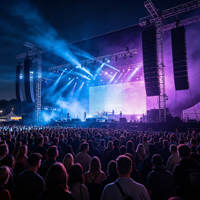 Système de sonorisation professionnel pour scène, enceintes Line Array, équipement audio pour concerts, spectacles en direct et événements