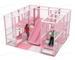Personnalisable princesse fille Soft Play Naught Castle intérieur/extérieur équipement de terrain de jeu modulaire pour les fêtes d'enfants location d'événement - Product Image 2