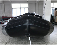 Pagaie de bateau gonflable robuste Hypalon noir pêche rigide contrôle des inondations sauvetage assaut bateau en caoutchouc marin hors-bord