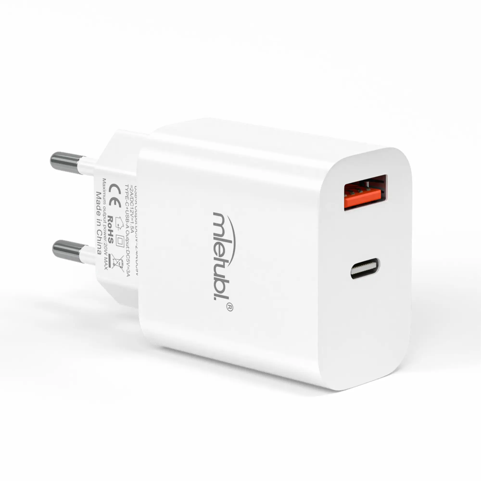 Mietubl Novo Produto Carregador Rápido USB Tipo-C PD 20W + QC 3.0 Carregador de Parede Rápido para Celular