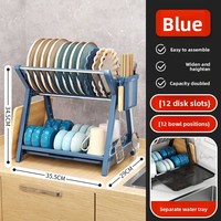 Meilleures ventes : Étagère de rangement de cuisine, égouttoir à vaisselle, égouttoir de comptoir, étagère de rangement multi-niveaux pour placard domestique