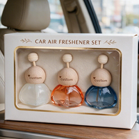 Diffuseur de parfum pour voiture en verre irrégulier personnalisé, flacon vide à clip pour huiles essentielles, emballage de parfum pour voiture