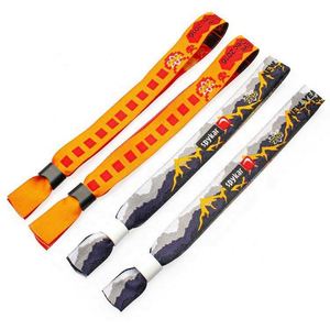 Pulseras de Tela de Alta Calidad para Eventos y Festivales/Pulseras Tejidas de Poliéster/Brazaletes de Tela - Product Image 2