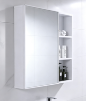 Seri Kabinet Cermin Kamar Mandi Modern Sederhana, Cermin Kamar Mandi yang Dipasang di Dinding atau Kabinet Cermin Penyimpanan untuk Rumah dan Hotel