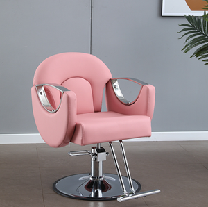 Fauteuils de <span class=keywords><strong>coiffure</strong></span> modernes pour salon de beauté, fauteuils inclinables roses pour femmes, fauteuils de styliste capillaire - Product Image 1