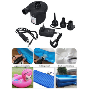 POYRACING ปั๊มลมไฟฟ้า DC12V AC240V เครื่องสูบลมแบบเสียบปลั๊กในบ้านสำหรับที่นอนเป่าลมเรือสระว่ายน้ำ - Product Image 5