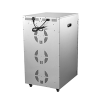 Industriële roterende dehydrator van roestvrij staal voor fruit, 20 trays, enkelzones, elektrisch gebruik