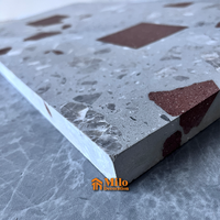Panneaux de carreaux de terrazzo en ciment préfabriqué Jeu de marches et contremarche d'escalier