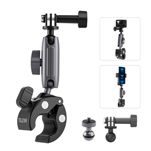 Super abrazadera bicicleta Clip Cámara montaje motocicleta manillar montaje <span class=keywords><strong>Telesin</strong></span> para cámaras de acción - Product Image 1