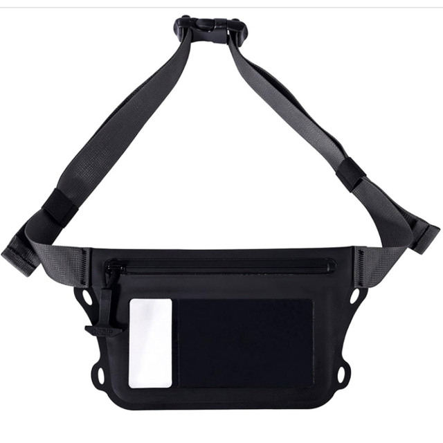 Wholesale Outdoor Swimming Kayaking Cell Mobile Phone Pouch Bag 600D PVC TPU Dry Fully Waterproof Waist Bag With Airtight Zipper