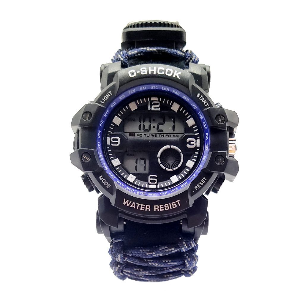 Новинка 2021, водонепроницаемые аварийные часы EMAK для выживания на открытом воздухе с компасом