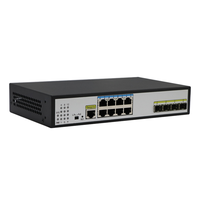Switch Ethernet Géré 8 Ports Gigabit avec 2 Emplacements Fibre SFP, Gestion Web, 10/100/1000 Mbps pour Entreprises