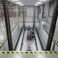 Plateforme élévatrice à chaîne rigide personnalisée de 2 m, table élévatrice à ciseaux électrique mécanique rapide pour la manutention de matériaux lourds
