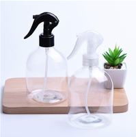 Pulvérisateurs à gâchette noire de 16oz 500ml Type d'étanchéité de pompe à buse réglable Bouteilles de pulvérisation en plastique vides