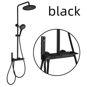 ชุดหัวฝักบัวกุญแจเปียโนทองแดงอุปกรณ์ห้องน้ำก๊อกน้ำฝักบัวอ่างอาบน้ำในห้องน้ำ - Product Image 5