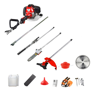Multi-purpose 43CC/52CC 4/2 Stroke Trimmer Gasoline <strong>Chain</strong> <strong>Saw</strong> Manual Lawn Mower with 12 in Guide Bar and 1200W Power - Product Image 3