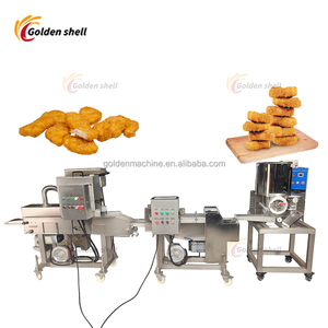 Machines de fabrication de tourtes à la viande à haute capacité Ligne de production de pépites de poulet Hash Brown Burger Patty Machine de ligne de production - Product Image 1