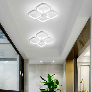 Lámpara de Techo Cuadrada de Metal Moderna Nórdica, <span class=keywords><strong>Panel</strong></span> Negro, LED Simple y Elegante, de Hierro y PS, Empotrada, para Dormitorio, Decoración Interior de Vestidor - Product Image 6