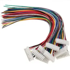 Fornecimento profissional do fabricante 1.0mm 1.25mm 1.5mm 2.0 2.54mm 2/3/4/5/6 Pin 12-28AWG Cable Wire Harness Assembly