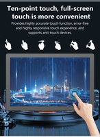 Fábrica OEM 10 10,1 pulgadas FORMA DE L borde estrecho sin cámara Linux NFC señalización Digital comercial Android Tablet PC