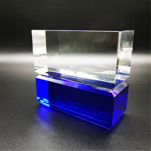 Manufacturer's Crystal Trophy Silver Star Newly Designed Glass Trophy Crystal Award Plaque