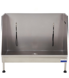 GROOM.U.ME YM-971 Bañera para Mascotas de Acero Inoxidable 304 para Exteriores y Camping, Diseño sin Umbral, Interior Espacioso, Fija - Product Image 1