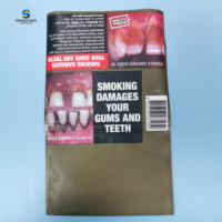 Emballages de feuilles de tabac conformes aux normes australiennes 25g 50g 100g avec fermeture à glissière