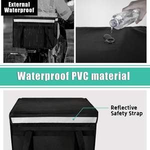 Échantillon gratuit Sac de livraison de nourriture pour pizza fraîche personnalisé à grande capacité en gros Sac isotherme carré avec poignée - Product Image 3