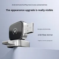 Adaptador GPS 2 en 1 con Dongle Inalámbrico para CarPlay y Android Auto, con USB-A/USB-C para Vehículos con Sistema Original/Con Cable, Portátil, 1 Año de Garantía