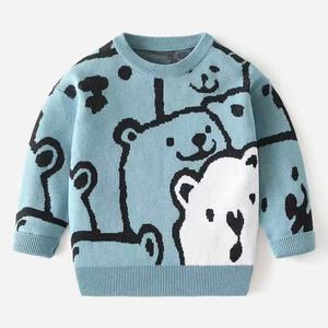 Gilet en maille côtelée vintage respirant avec broderie <span class=keywords><strong>de</strong></span> renne, design <span class=keywords><strong>de</strong></span> Noël, vêtement décontracté pour garçons <span class=keywords><strong>de</strong></span> 1 à 6 ans, petites filles - Product Image 5