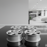 Nuevas Llantas de Aleación de Aluminio 18X7.0, Diseño Multirradio, Acabado Plateado Completamente Pintado, Compatibles con Modelos Japoneses/Alemanes/Americanos