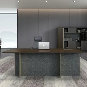 Luxus Executive CEO Schreibtisch Büro schwarz Marmor Schreibtisch möbel
