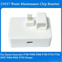 Reseteador de Chip para Tanque de Mantenimiento de Residuos C9357, Decodificador para Epson SC-P700 P708 P900 P908, Recargable por USB Tipo-C