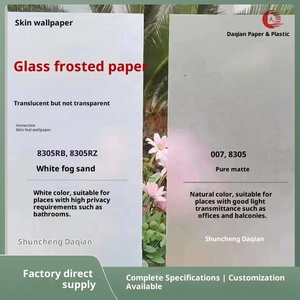 Película Decorativa de <span class=keywords><strong>Vinilo</strong></span> para Ventanas con Efecto Esmerilado <span class=keywords><strong>Blanco</strong></span>, para Hoteles y Oficinas, Duradera de 3 a 5 Años, Adhesivo de Vidrio con Brillo - Product Image 2